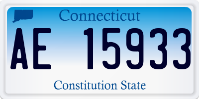 CT license plate AE15933