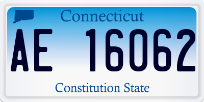 CT license plate AE16062