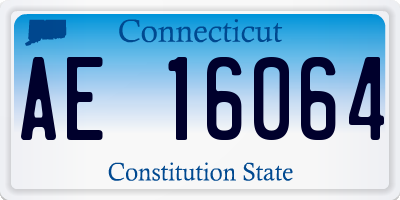 CT license plate AE16064