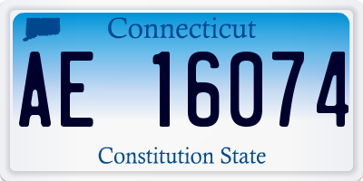 CT license plate AE16074