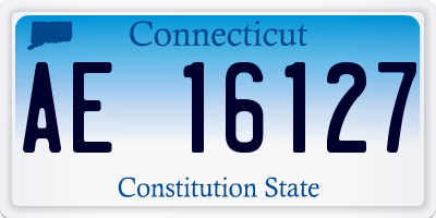 CT license plate AE16127