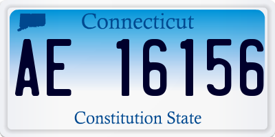 CT license plate AE16156