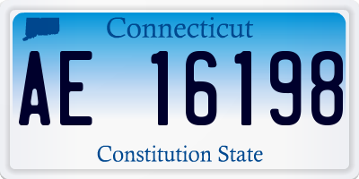 CT license plate AE16198