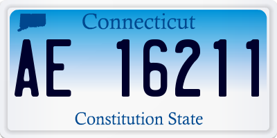CT license plate AE16211