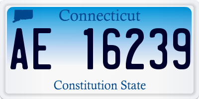 CT license plate AE16239