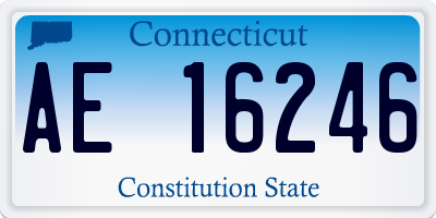 CT license plate AE16246