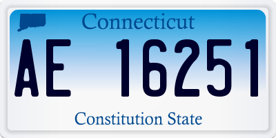 CT license plate AE16251