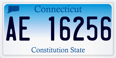CT license plate AE16256
