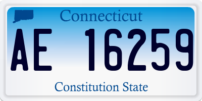 CT license plate AE16259