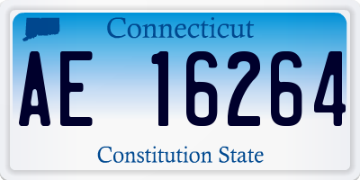 CT license plate AE16264