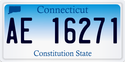 CT license plate AE16271