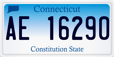 CT license plate AE16290