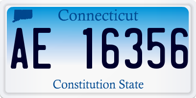 CT license plate AE16356