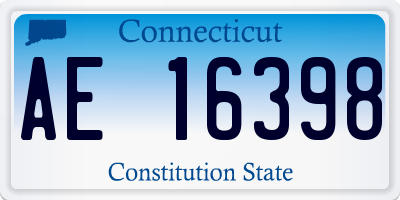 CT license plate AE16398