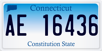 CT license plate AE16436