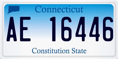 CT license plate AE16446