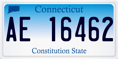 CT license plate AE16462