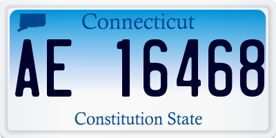 CT license plate AE16468
