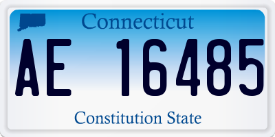 CT license plate AE16485