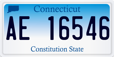CT license plate AE16546