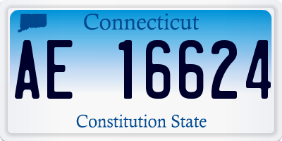 CT license plate AE16624