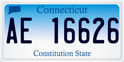CT license plate AE16626