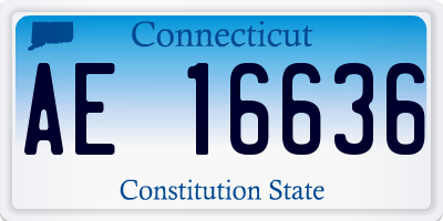 CT license plate AE16636