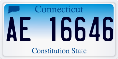 CT license plate AE16646