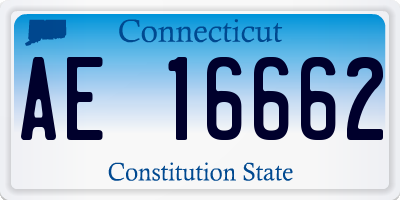 CT license plate AE16662