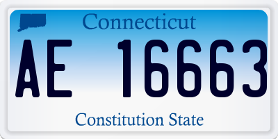 CT license plate AE16663
