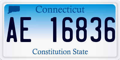 CT license plate AE16836