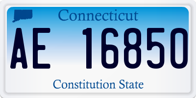 CT license plate AE16850