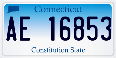 CT license plate AE16853