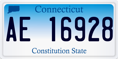 CT license plate AE16928
