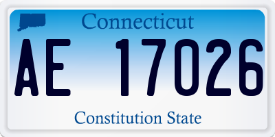 CT license plate AE17026