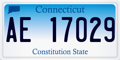 CT license plate AE17029
