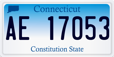 CT license plate AE17053