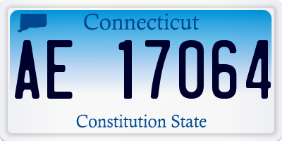 CT license plate AE17064