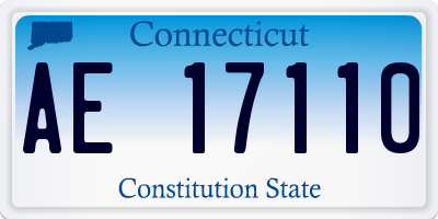 CT license plate AE17110