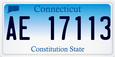CT license plate AE17113