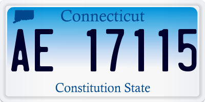 CT license plate AE17115