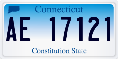 CT license plate AE17121