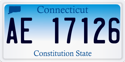 CT license plate AE17126