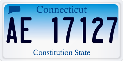 CT license plate AE17127