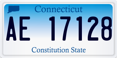 CT license plate AE17128