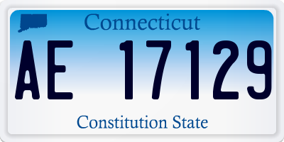 CT license plate AE17129