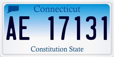 CT license plate AE17131