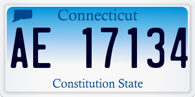 CT license plate AE17134