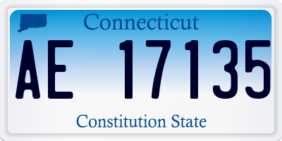 CT license plate AE17135