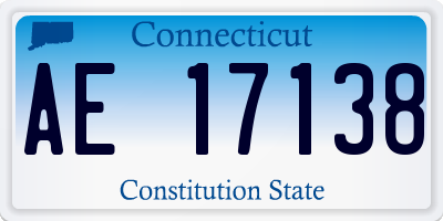 CT license plate AE17138